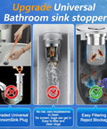 Sink stopper hair catcher pop-up drain strainer, 2-pack stainless steel basket for bathroom sink replacement, Amazon