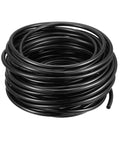 Coiled durable polyurethane air tubing 6mm OD 4mm ID, 12 meters, black. Pneumatic hose for air compressors, DIY and pro use.