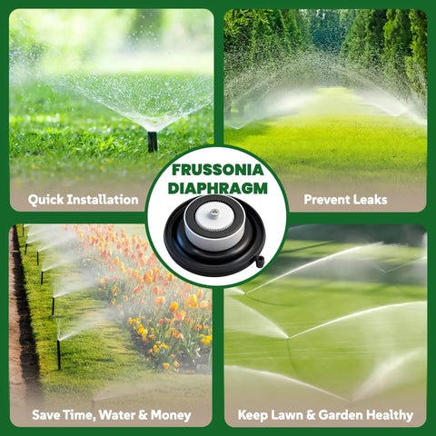 FRUSSONIA 4-pack sprinkler valve diaphragm repair kit; NBR/Buna-N rubber; fits Hunter 3/4 in and 1 in PGV/SRV/ASV valves