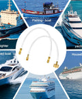 Leak-Proof Marine Hydraulic Steering Bleed Kit With Brass Fittings And Gaskets near various boat types