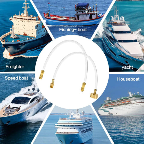 Leak-Proof Marine Hydraulic Steering Bleed Kit With Brass Fittings And Gaskets near various boat types