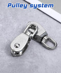 Heavy Duty 304 Stainless Steel Rope Pulley Set 16 Pack M15 Small Swivel Pulleys For Lifting And Towing Durable Wire Cable Wheel For Indoor Outdoor Clothesline And Rigging, 15mm stainless steel pulley