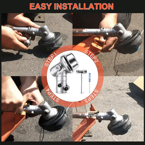 Installation steps for Bevel Gearbox Assembly For 25.4mm Shaft Trimmer Heads With 10 Tooth Bevel Gear, Beefy Replacement Part 530096295