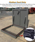 All Weather Heavy Duty Aluminum Roof Hatch Cover Attic Access Lid For Outdoor Roofs And Skylights Rust Resistant Leakproof Seal Emergency Access Yard Ready And School Factory Home Use 65x45cm open with rubber seal