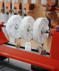 Woodworking Lathe Buffing System MT2 Mandrel 8 Inch Three Step Buffing Wheel Kit With Polishing Compounds setup in workshop