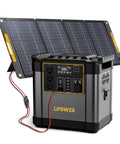 Top Shelf Portable Power Station And Solar Generator Bundle With 2150Wh LiFePO4 Battery Plus 200W Solar Panel outdoor setup.