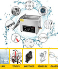 Ultrasonic Cleaning Machine 15L Digital Parts Cleaner With Timer 40kHz Pro Grade Stainless Steel 304 Lab Sonic Cleaner