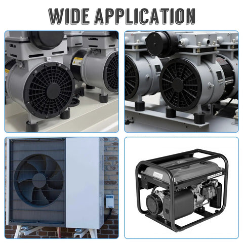 Heavy Duty M5 Rubber Shock Mounts 4 Pack Male Female Vibration Dampening Isolators For Shop Projects And Daily Rigs 15Mm Square Profile on compressors and generators.
