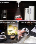 12 Pack Battery Operated LED Spotlight Set With 13 Color Modes Dimmable Indoor Uplights in various display settings