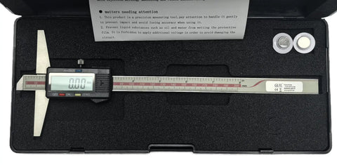 Vernier Caliper With Depth Gauge For DIY Pros 0-6 In 0-8 In 0-12 In Ranges And 150 Mm 200 Mm 300 Mm Measurements Chrome Plated Alloy Body