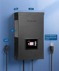 3-Output 300W Low Voltage Landscape Transformer With Dusk To Dawn Photocell, 120V AC To 12V/14V, front view showing dimensions