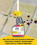 Top Shelf Water Based Grout Sealer Spray For Tile And Stone Heavy Duty Stain Shield for fresh cement joints with water stains.