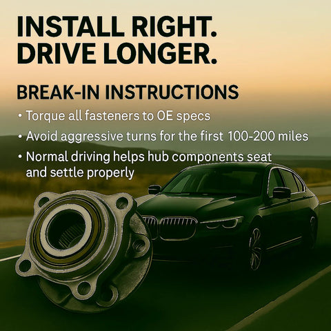Beefed-Up Front Wheel Hub And Bearing Assembly For 2015-2024 Hyundai And Kia Vehicles Including Cadenza, Nexo, Optima