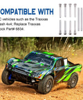 Must Have Complete Suspension Pin Set For 1/10 Traxxas Slash 4x4 RC Truck above an RC truck in action