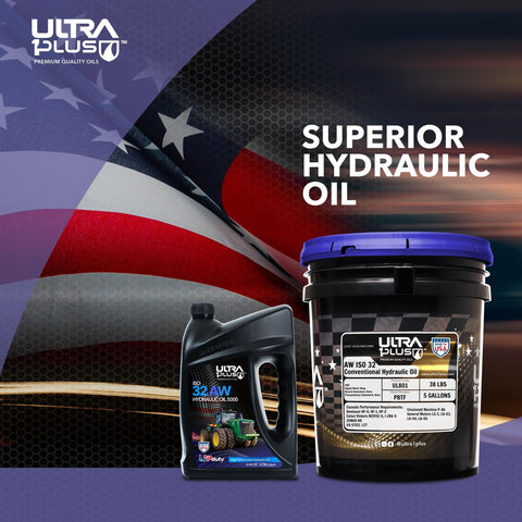 AW32 Hydraulic Oil ISO 32 For Heavy Machinery 5 Gallon Workhorse Anti Wear Rust Protection Clean Operation And Filter Protection For Extended Equipment Life And Smooth Performance