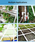 3/4 Inch PVC Pipe 16 Inch Length Industrial Grade White SCH40 Tubing used in greenhouse, irrigation, shelving, and garden grid applications