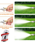 All Metal Sprayer Wand For One Half Inch Hose Quick Connectors With Brass Barb Fittings One Quarter Inch And Three Eighths