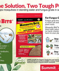 Kick Those Pesky Mosquitoes To The Curb With Premium Biological Bits For Yards And Garden Ponds Fast Acting Larvae Killer package with instructions.