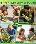 Kids Handheld Digital Microscope For Outdoor STEM Exploration With 2.4 Inch IPS Screen 500X Magnification in beach, forest, camping, and indoor use