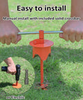 Heavy Duty Dog Stake For Large Dogs Up To 350 Lb Tie Out With Steel Wire And Buffer Rope Ground Anchor installation
