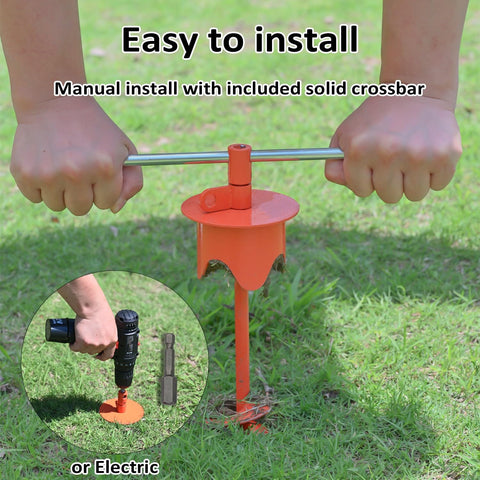 Heavy Duty Dog Stake For Large Dogs Up To 350 Lb Tie Out With Steel Wire And Buffer Rope Ground Anchor installation