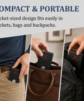 Compact Portable Casino Pocket Safe For Stashing Your Cash Winnings With Two Keys in a pocket and bags.