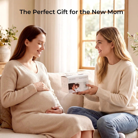 200 Pack Breastmilk Storage Bags Featuring Nifty Temperature Color Shift And Knockout Double Zip Seal For Freezing 6 Ounce Sterilized Breastfeeding Supplies Dead Simple Straight Up Smooth Sailing Bundle held by a smiling woman.