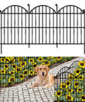 34ft 32 Panel Arch Metal Garden Fence For Rabbits And Dogs Rustproof Border Fencing With Arched Decorative Flower Bed Edging Outdoor