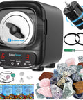 Ultra Quiet Rock Tumbler Kit With Brushless Motor Extra Large 3 Lb Barrel Pro Grade Polisher For Noise Reduction STEM Gift