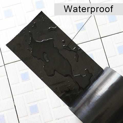 Wide Duct Tape 5 Inch Wide Industrial Grade Black Heavy Duty Waterproof Tape With Beefy Adhesive No Residue UV Resistant shown with water