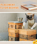 All In One Beehive Parts Kit For 10 Frame Hives With Screened Bottom Board, Entrance Reducer, And Metal Queen Excluder For Easy Beekeeping