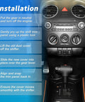 Installation steps for Automatic Gear Shift Slide Dust Cover For VW Beetle 2003 2004 2005 2006 2007 2008 2009 2010