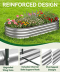 Raised Garden Bed With Self Watering System For Easy Outdoor Growing 6x3x1 Ft Elevated Planter Boxes With Mesh Cover Ideal For Vegetables Flowers Herbs In Backyard Or Patio
