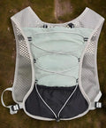 Back view of Hydration Vest With Reflective 5L Waterproof Water Backpack, adjustable straps, lightweight mesh.