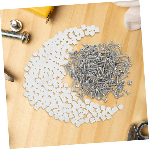 Two Hundred Piece Cabinet Fitting Kit With Rock Solid Self Tapping Screws And Heavy Duty Metal Connectors for drawer and panel assembly.