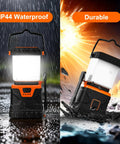 Ultra Bright LED Camping Lantern Rechargeable 1000LM With 5 Lighting Modes IP44 Waterproof 4400mAh showing waterproof durability
