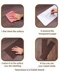 Non Slip Stair Treads For Indoor Stairs 30x8 Inches Pack Of 15 Brown Anti Slip Stair Covers, installation steps on wooden stairs