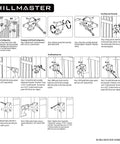 Heavy Duty Self Locking Gate Latch For Wood Fences And Metal Gates Post Mount Gravity Door Lock With Fingertip Release And Pull String Pool Safe Outdoor Garden Black Finish 2 Pack installation diagram