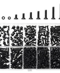 560 Pc M3 To M20 Countersunk Socket Cap Screws Kit With Hex Nuts, Lock Washers And Flat Washers in plastic organizer box