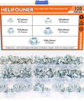 Premium Heavy Duty Zinc Plated Carbon Steel T Nuts Assortment Kit 120 Piece Set M3 M4 M5 M6 M8 organized in a storage box.