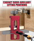 2 In 1 Cabinet Door Mounting Jig With Quick Edge Positioner, Adjustable Install Positioner And Dual 0 To 30 Scale on cabinet