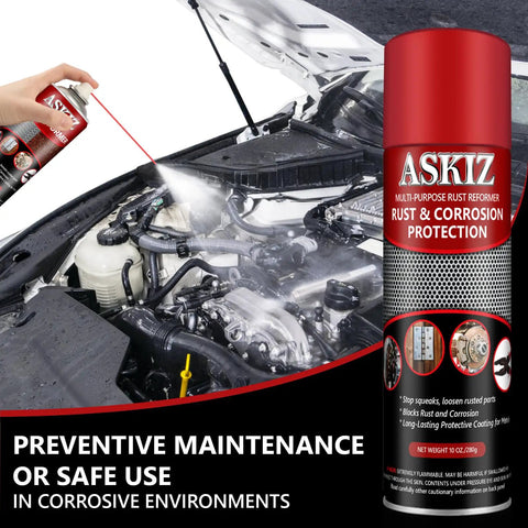 Heavy Duty Rust And Corrosion Inhibitor Spray With Long Lasting Protection used on car engine, 10 oz pack of 12