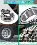 4 Sets 3500 Lb Trailer Bearing Kit For 1-3/8 To 1-1/16 Inch Spindle Boat Trailer Axle EZ-Lube Ready Kit with bearings visuals