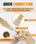 Brass One Quarter Inch NPT Air Fittings Kit All In One Heavy Duty Thirty Two Piece Set With Ball Valve Reducer Adapter