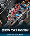 Twoaught Gauge Welding Cable Set, Black And Red 10 Ft Each, Flexible Pure Copper Battery Wire connected to power supply