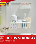 Under Sink Cabinet Caddy With No Tools Needed Holds Up To Seven And A Half Pounds Damage Free Hanging, caddy on door