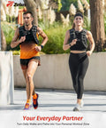 Hardcore Weighted Vest Packed With Fine Iron Sand Featuring Bright Reflective Stripes Built Tough For The Daily Workout Grind Strength Lifting Cardio Pounding And Muscle Gain Versatile Fitness Kit Black One Size worn by runners outdoors.
