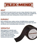 Heavy Duty Belly Repair Tape For Manufactured Homes 4 Inch By 108 Foot Waterproof Patch roll with label visible on white background.