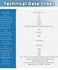 Technical data sheet for Straight Up 100 Amp Automatic Transfer Switch detailing specifications and performance.