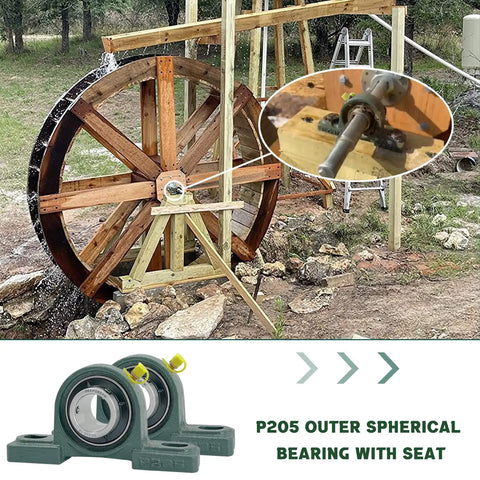 Heavy Duty Pillow Block Bearing 1 Inch Bore Cast Iron Mounted Bearing Block Self Aligning For Industrial Machinery, 4 Pack